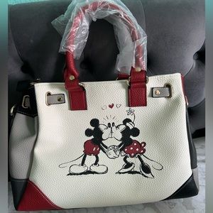 Disney Mickey Mouse And Minnie Mouse Love Story Handbag